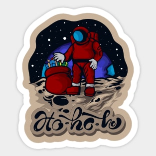 Astro Santa Sticker